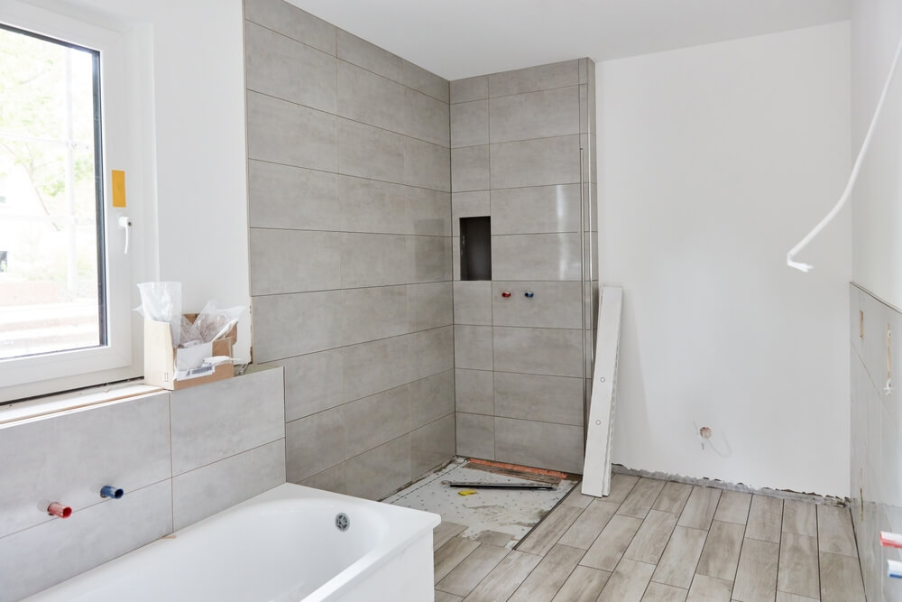 construction salle de bain